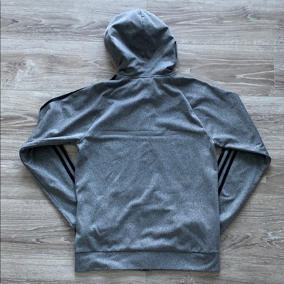 Adidas Grey Zip up Hoodie. - Picture 5 of 8